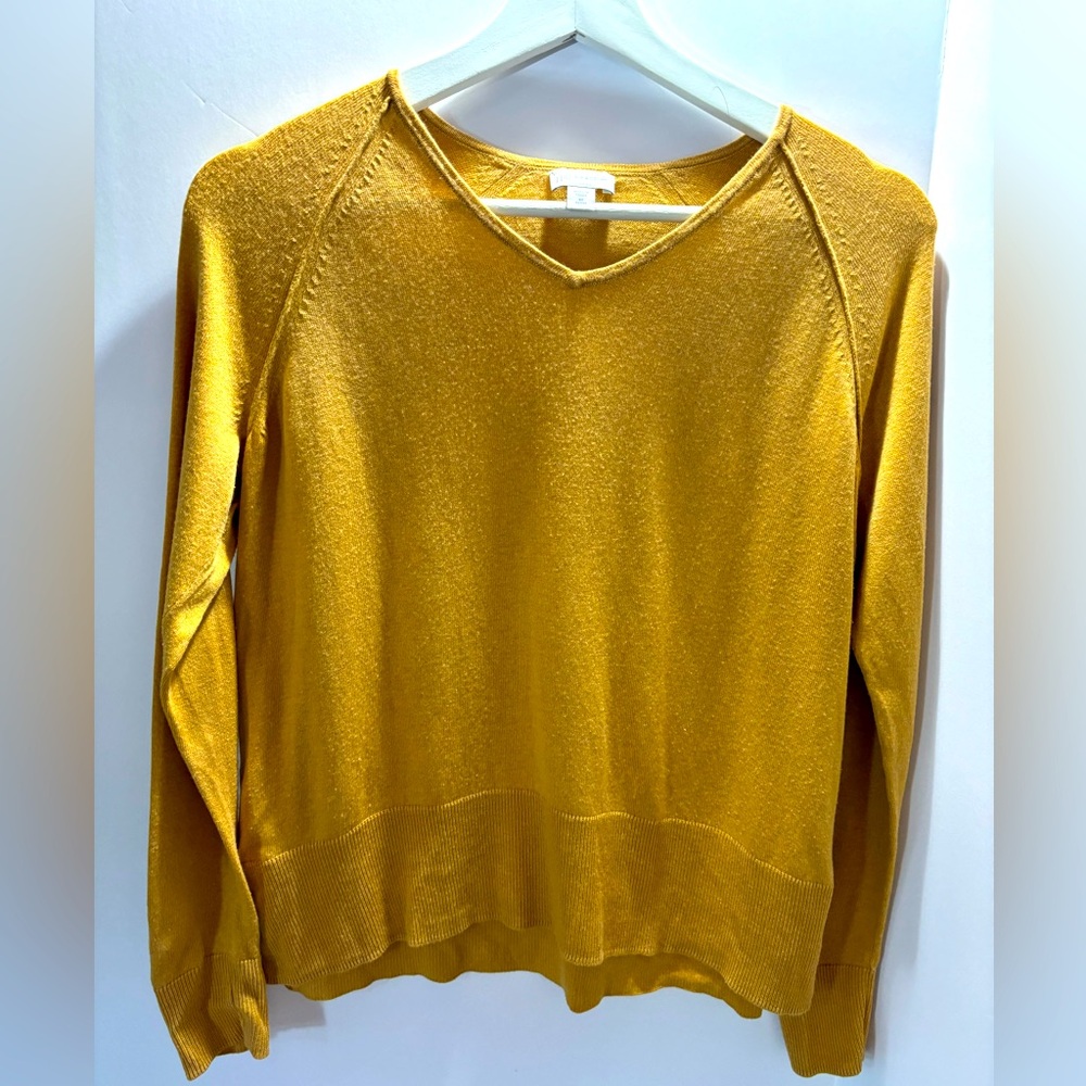 J. Jill‎ silk & cotton v-neck women’s XS petite lightweight sweater. Clas…